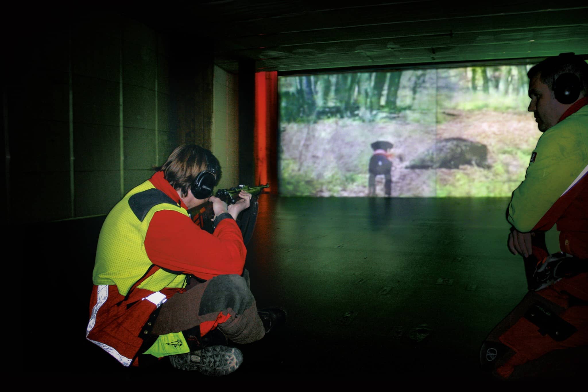 Nachsuchensimulation im Schiesskino