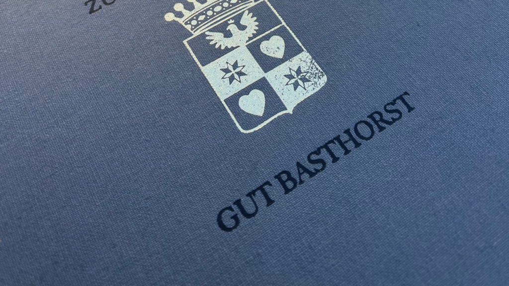 Speisekarte des Restaurants auf Gut Basthorst